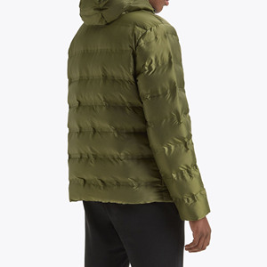 2025 <b>Mens</b> Hooded <b>Long</b> Puffer <b>Jacket</b> with Zipper Closure Coated Fabric Best Selling High Quality Winter Casual Custom Clothing - Product Image 2