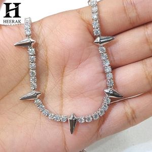 Collar de cadena de tenis con púas de garra de pantera negra, joyería hip hop personalizada para hombres y mujeres - Product Image 3