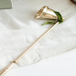 ที่ดับเทียนทองเหลืองแท้ รูปทรงระฆังทันสมัย ที่ดับเทียนโลหะ - Product Image 1