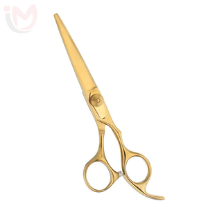 Ciseaux de coiffure professionnels dorés en acier inoxydable, ciseaux de barbier, outil de salon durable - Product Image 1