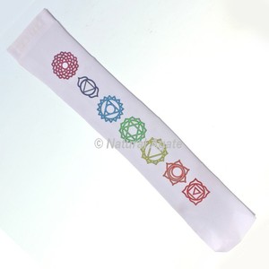 Affordable Chakra Symbol Printed Pouch | 7 Chakra Printed <b>Velvet</b> Pouch - Product Image 6