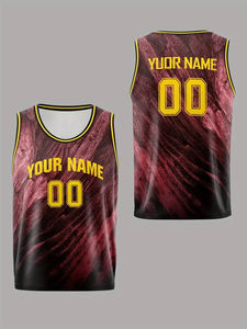 Maillot de basket-ball réversible en mesh de haute qualité unisexe, dernier design de maillot de basket-ball, impression personnalisée - Product Image 3