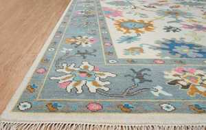 Luxury Multicolor Hand Knotted Wool Oushak Area <b>Rug</b> Classic <b>Traditional</b> Floral Medium Washable Carpet <b>Living</b> <b>Room</b> Home Decor - Product Image 4