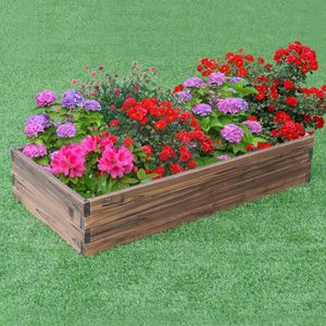 Kit de jardinière surélevée en bois pour pots de fleurs et jardinières - Product Image 2
