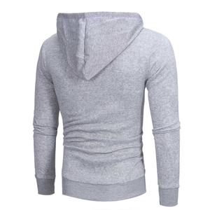 Sudaderas con capucha para hombre, cárdigan de manga larga con cremallera, ajustado, cruzado, con cremallera - Product Image 4