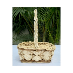ตะกร้าตกแต่งทำมือจากหวายและไม้ไผ่ - Product Image 2