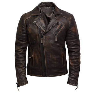 Hot Selling Reasonable Rates <b>Men</b> Leather <b>Jacket</b> Biker Motorbike Casual Activewear Daily Comfort Wear Stylish <b>Men</b> Leather <b>Jacket</b> - Product Image 1