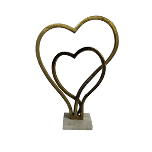 Escultura Moderna Abstracta, Objeto Decorativo para Mesa, Accesorios para el Hogar y la Oficina, Decoración Dorada, Soporte de Arco Metálico Semicircular - Product Image 4