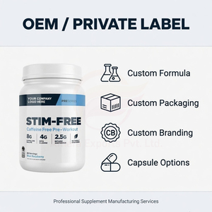 Suplemento en polvo pre-entrenamiento sin estimulantes ni cafeína, suministro a granel - Product Image 3