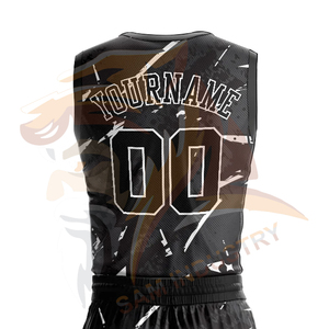 Uniformes de Baloncesto Deportivos Transpirables de Alta Calidad, Conjunto de Uniformes de Baloncesto con Logotipo Personalizado Impreso con Técnica de Sublimación - Product Image 5