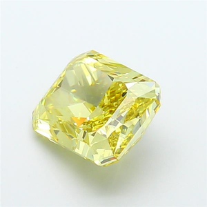 Diamant Jaune Intense Cultivé en Laboratoire, Taille Coussin Radiant Fantaisie, Certifié CVD, Pierre Précieuse Libre pour Créations de Joaillerie Fine de Luxe - Product Image 2