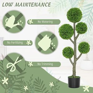 Albero di Cipresso Artificiale in Vaso per Uso Interno/Esterno - 110 cm Verde - Product Image 6
