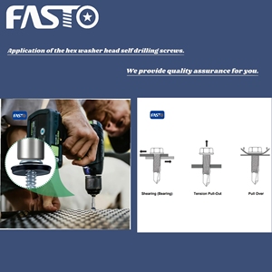 Lợp vít thép carbon mạ kẽm IND. Hex máy giặt đầu tự khoan vít với EPDM máy giặt - Product Image 6