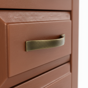 Table basse moderne et durable avec 3 tiroirs en bois d'hévéa et MDF, meubles de salon - Product Image 2