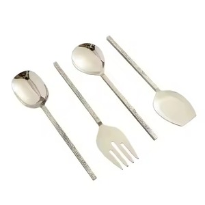 Mirror Polish Metal Spoon And Fork Set Cutlery Set Stainless Steel <b>Flatware</b> For Hotel Catering Industry - Product Image 4