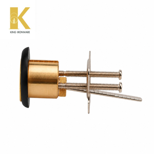 กระบอกกุญแจทองเหลืองแบบ KW Keyway สีบรอนซ์ขัดน้ำมัน สำหรับประตูทางเข้า สำหรับใช้ในเชิงพาณิชย์และที่อยู่อาศัย - Product Image 2
