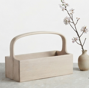 Nuevo Caddy de Madera Blanca Lavada para Decoración del Hogar, Hecho a Mano, Diseño Moderno y de Tendencia - Product Image 3