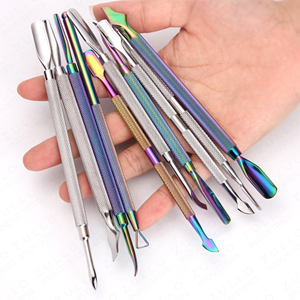 Raspador de Esmalte de Uñas Profesional y Herramienta para Empujar Cutículas, para Manicura, Pedicura, Limpieza y Eliminación de Esmalte, Cuidado de las Uñas - Product Image 6