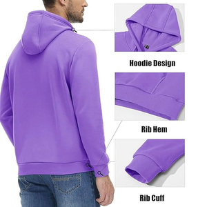 Sweat-shirt à capuche épais pour homme, imprimé sérigraphié, coupe classique, coupe-vent et respirant, avec poches, idéal pour la gym et l'automne - Product Image 6