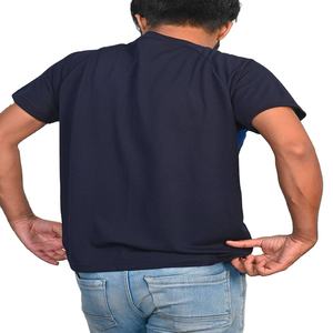 เสื้อยืดผู้ชายแขนระบายคอเสื้อผ้าคอตตอนผ้า60% 40% โพลีเอสเตอร์เสื้อยืดผ้านิ่มพิมพ์ลายแบบกำหนดเอง - Product Image 6