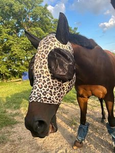 ที่ครอบหูม้าแบบยืดหยุ่น ป้องกันรังสียูวี ทำจากสแตนเลสสตีลและสแปนเด็กซ์ ปรับรูปทรงได้ สายรัดตาข่ายสวมใส่สบาย ปรับได้ - Product Image 3