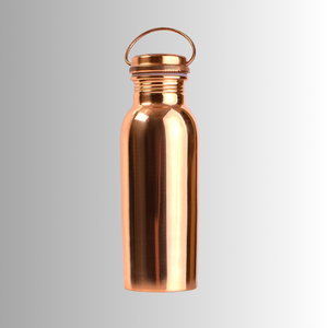 Botella de Agua de Cobre con Acabado Mate Moderno, Tapa de Rosca Antideslizante, Portátil, Ecológica, Reutilizable, con Diseño de Color y Logotipo Personalizado, Venta al Por Mayor - Product Image 3