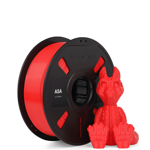 Filament d'impression 3D Numaker de haute qualité, 1 kg, ASA rouge pomme, 1,75 mm, résistant aux UV, solide, durable, élasticité moyenne, haute résistance - Product Image 2