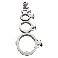 Collier de serrage industriel poli réglable pour tuyaux, raccord de tuyauterie haute température, composant de tuyauterie de qualité industrielle, collier de serrage à double goupille