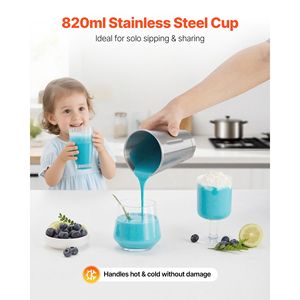 Frullatore per Bevande a Testa Singola da 150W con Doppia Regolazione della Velocità, Macchina per Frappè - Product Image 5