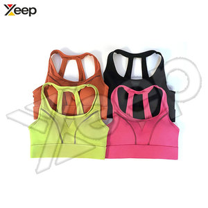 Sujetador Deportivo de Yoga para Mujer, Transpirable, Simple, de Alta Sujeción, Secado Rápido, Color Personalizado, Spandex/Poliéster - Product Image 4