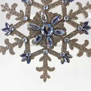 เกล็ดหิมะพราวเครื่องประดับแขวนสำหรับคริสต์มาสจี้โลหะ - Product Image 2