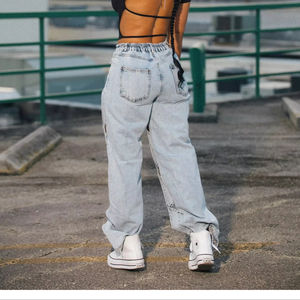 Pantalones vaqueros de mezclilla para hombre, estilo rasgado, nuevo estilo OEM, para dropshipping - Product Image 3