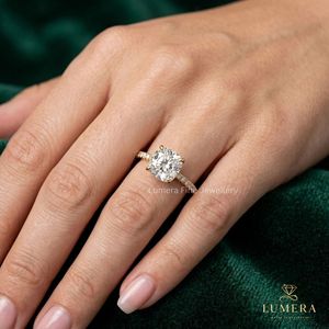 Luxury <b>Cushion</b> Cut Diamond <b>Ring</b> for Women Prong Solitaire Engagement <b>Ring</b> High Quality Lab Grown Diamond Fine Jewelry Gift - Product Image 6