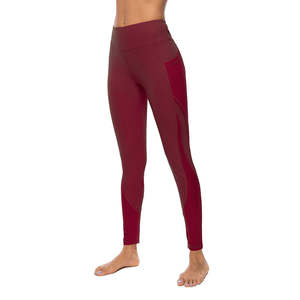 Leggings Deportivos de Cintura Alta para Mujer, con Malla Transpirable, Elásticos en 4 Direcciones, Spandex/Nylon, Estampados, con Bolsillo para Teléfono Móvil, Pantalones de Yoga - Product Image 5