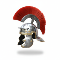 Casque de Chevalier Templier Médiéval, Armure de Chevalier Templier, Casque Antique en Métal Acier, Décoration pour la Maison et le Bureau