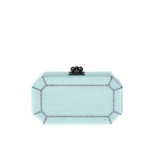 Pochette de soirée élégante en résine et cristal pour femmes, accessoires de mode pour mariage - Product Image 3