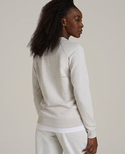 Sudadera Oversize de Felpa 100% Algodón con Hombros Caídos Estilo Americano para Mujer, Cuello Personalizado, Alta Calidad, Primavera/Invierno, Color Liso - Product Image 2