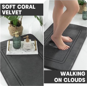 Tapis de bain 100% coton, blanc, personnalisé, type serviette d'hôtel, haute absorption d'eau, séchage rapide, doux pour la peau - Product Image 4