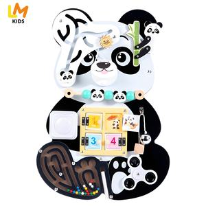 Gran oferta, Iplay Ilearn Baby, grabadora <span class=keywords><strong>de</strong></span> juguete sensorial <span class=keywords><strong>de</strong></span> <span class=keywords><strong>madera</strong></span>, tablero eléctrico ocupado Montessori con 5 para niños pequeños, juguetes Montessori para niños - Product Image 1