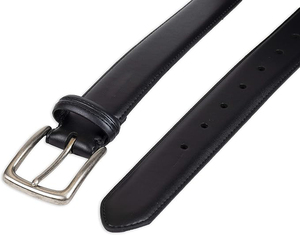 Cinturones de Cuero Vacuno para Hombre con Logotipo Personalizado al por Mayor, Cinturones de Moda de Cuero Vacuno Genuino OEM con Hebilla de Aleación Formal - Product Image 3