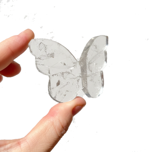 Mariposa Voladora de Cristal de Alta Calidad, Piedra Curativa de Cristal Transparente, Mariposa Tallada en 3D y Decoración para el Hogar, Mayorista de Piedras Preciosas - Product Image 3