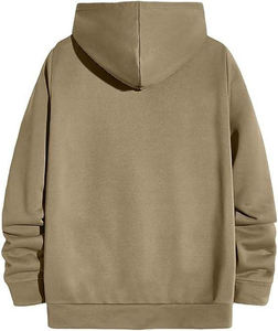 Ensemble survêtement kaki personnalisé avec logo pour homme, sweat à capuche polaire vierge et pantalon de jogging, vente en gros, survêtements décontractés vert olive pour homme - Product Image 4