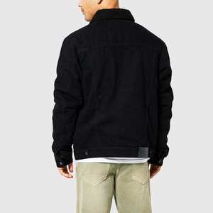 Veste en jean pour homme 100% coton French Terry, col montant, séchage rapide, tendance hip hop, broderie vintage - Product Image 2