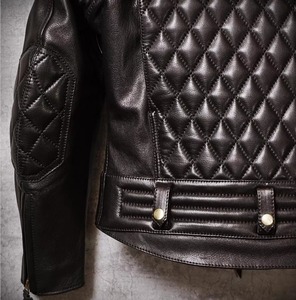 Wholesale New Real 100% Genuine Leather Men's Fashion Jacket <b>Stand</b> Collar Front Logo Waterproof Reversible Eco-Friendly - Product Image 3