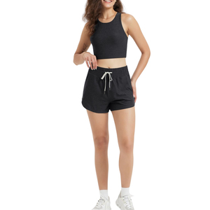 New Women Crop Top and Shorts <b>Set</b> Casual <b>Lounge</b> Wear <b>Two</b> <b>Piece</b> Outfit Yoga Fitness Workout <b>Set</b> Custom Wholesale OEM ODM - Product Image 6