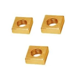 High quality brass square nuts threaded <b>fasteners</b> corrosion resistant industrial hardware fittings durable bulk supply - Product Image 3