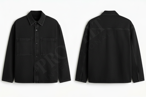 Camisas de mezclilla de algodón 100% vintage, a la moda, con botones y bolsillos delanteros, manga larga, estilo desgastado, para venta al por mayor. - Product Image 3