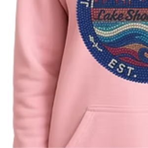 Sweat à capuche rose scintillant pour femme, pull décontracté à manches longues, streetwear quotidien, vêtement de mode confortable pour un style de vie tendance - Product Image 6