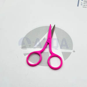 Tijeras de Bordado de Acero Inoxidable con Recubrimiento Rosa, Hojas Dentadas Afiladas y Estuche de Cuero PU para Manualidades de Costura - Product Image 3