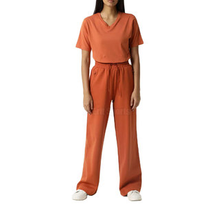 Pantalon évasé pour femme en coton/polyester, de haute qualité, coupe régulière, respirant, respectueux de l'environnement - Product Image 4